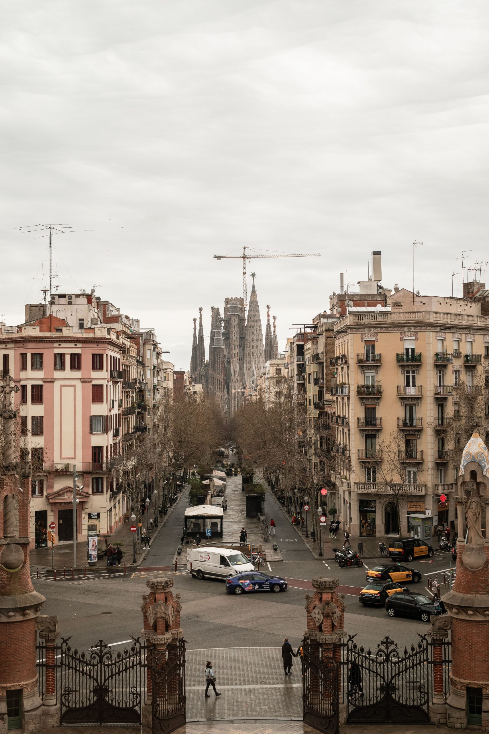 Detalle arquitectónico de la Sagrada Familia