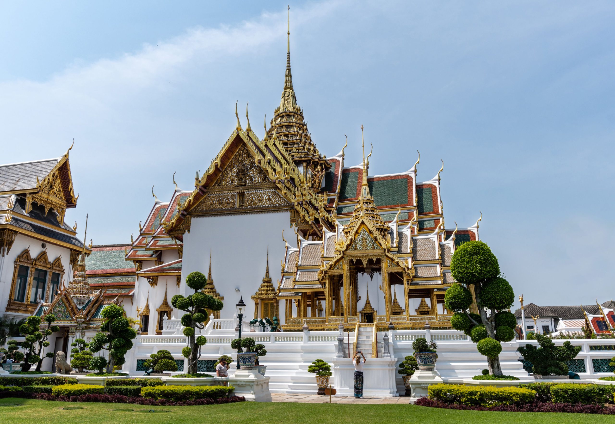 Arquitectura de un templo budista en Tailandia