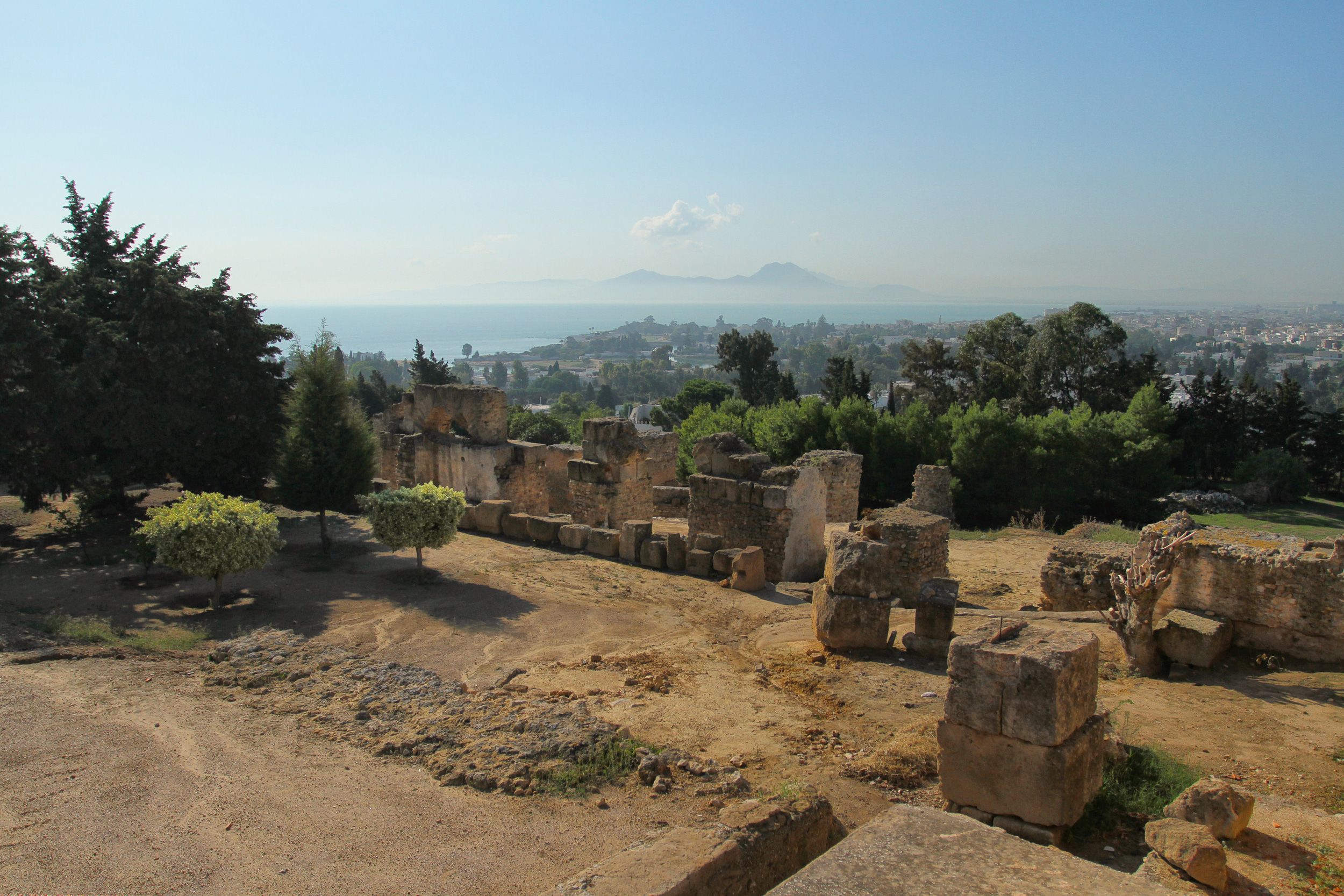 Paisaje mediterráneo de Túnez